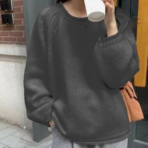 デューリリー Dewlily シンプルルーズニット 秋 冬 韓国ファッション 10代 20代 30代...