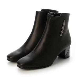 ドナミス Dona Miss 【消音・防滑ソール】エレガントショートブーツ （BL）