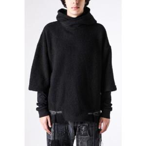 ディーハイゲン D.HYGEN Loop Knit Oversize Layered Hooded ...