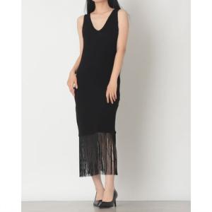 デニーローズ DENNY ROSE フリンジポイントニットワンピース （BLACK）