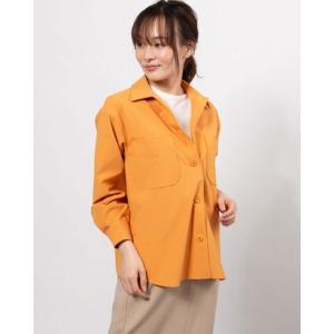 ダンスキン DANSKIN レディース フィットネス アウター SHELTERING SHIRT DMF321102 （オレンジ）