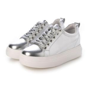 デオーチョアデオーチョ de ocho A de ocho パール付き厚底スニーカー （SV）