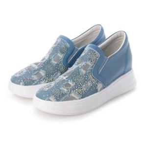 デオーチョアデオーチョ de ocho A de ocho 軽量厚底チュールスリッポン （BU）