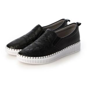 デオーチョアデオーチョ de ocho A de ocho 厚底コンフォートスリポッンシューズ （BK）