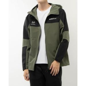 デサント DESCENTE メンズ クロスジャケット HEATNAVI ソフトシェル バックロゴ フルジップフーディー DMMWJF13 （KHBK）