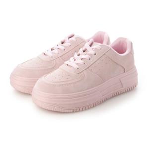 デメテル DEMETER デメテル DEMETER 軽量☆厚底ソール ベーシック コートスニーカー （ピンク）