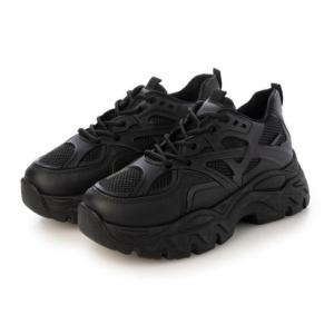 デメテル DEMETER 厚底 デザインソール ワンカラー スニーカー （ブラック）