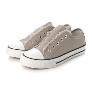 デメテル DEMETER シンプル 紐なし ローカット キャンバス スリッポン スニーカー （トープ）