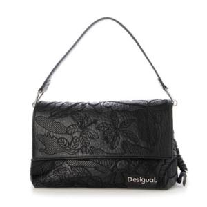 Desigual（デシグアル） ダイヤ柄 エコファーバッグ （マルチ 