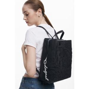 Desigual（デシグアル） デイバック リュック キャラメル×オレンジロゴ