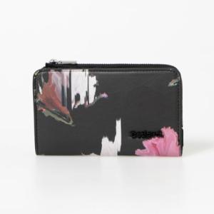 新品☆【Desigual】ラウンドジップ財布 デシグアル Desigual 紐&ロゴ ミニ財布 （ブラウン） - ファッション