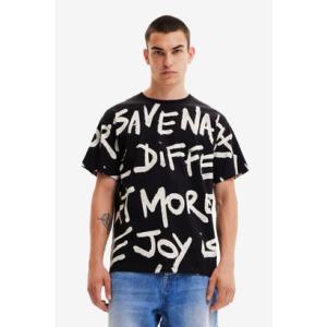 デシグアル Desigual メンズ Tシャツショートスリーブ （グレー/ブラック）｜locondo-shopping