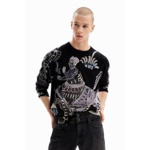 Desigual（デシグアル） ストライプ&ハート パッチワークシャツ