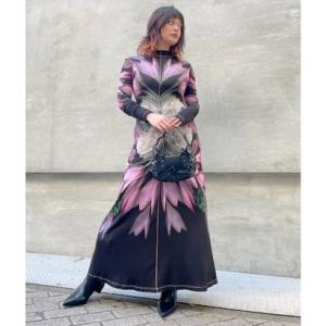 Desigual（デシグアル） ワンピース オーキッドプリントモックネック