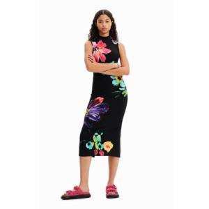 デシグアル Desigual DARIA ワンピースノースリーブ （グレー/ブラック）