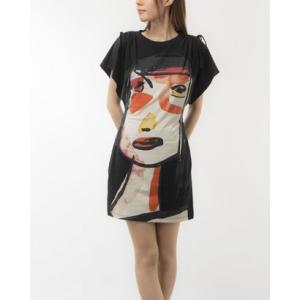 デシグアル Desigual アーティフェイス ミニワンピース （マルチ）