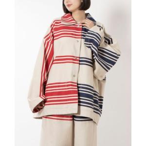 デシグアル Desigual HEDPOCKETS STRIPES ジャケット （ホワイト）｜locondo-shopping