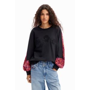 Desigual（デシグアル） パッチワーク ストライプTシャツ （ホワイト