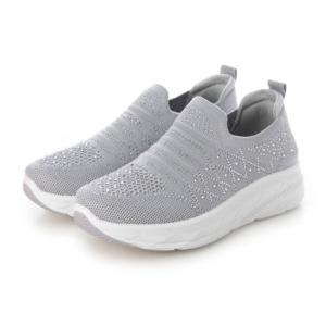 ディアステップ DEAR STEP キラキラニットスリッポン （GRAY）