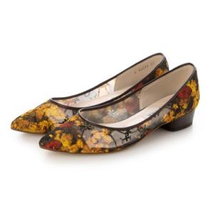 ダイアナ DIANA フラットパンプス （イエローメッシュ）