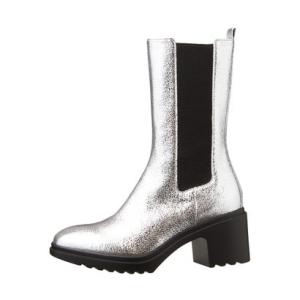 ダイアナ DIANA サイドゴアミドルブーツ （シルバーピッグスキン）