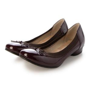 ダイアナウェルフィット DIANA WELL FIT バレリーナカッターパンプス （ワインエナメル）