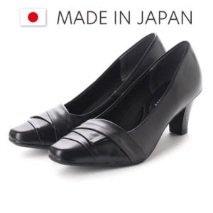 ドンナリスペット donna rispetto 日本製/6cmヒール本革切り替えパンプス （BLACK）｜locondo-shopping