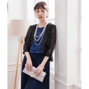 DRESS STAR（ドレススター） カーディガン 薄手シフォンボレロ