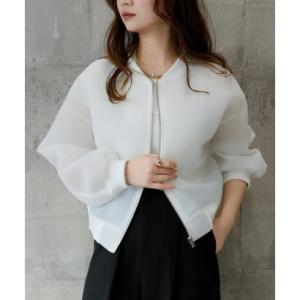 ドレスプラス DRESS+ ブルゾン レディース アウター ジャケット （オフホワイト）