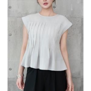 ドレスプラス DRESS+ ブラウス レディース トップス シャツ （ライトグレー）