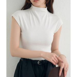 ドレスプラス DRESS+ リブカットソー リブ編みT レディース （アイボリー）