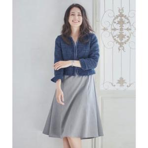 ドレスプラス DRESS+ フォーマル レディースフォーマル ワンピース ジャケット 2点セット セットアップ 入学式 卒業式 結婚式 （ネイビー）