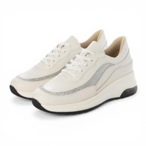 エスプレッソ Espresso レザーウエッジソールスニーカー （WH）