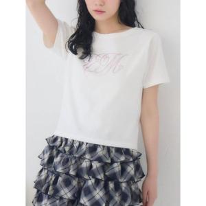 エムズエキサイト ems excite ビジューロゴTEE （WHT2）