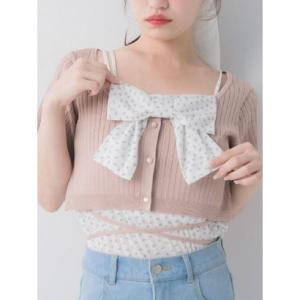 エムズエキサイト ems excite リボンキャミニットSET （PNK0）