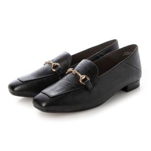 エーデルマリア Edel Maria レディース カジュアルパンプス エンボス 型押し加工 ビット飾り 2361 （ブラック）