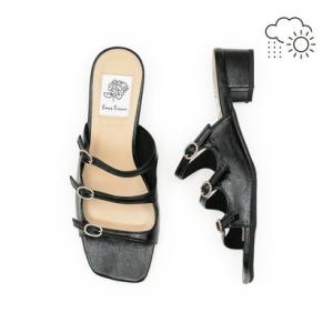【26SS】【レイン対応】エマ フランシス Emma Francis 3cmヒール ビジュー トリプ...