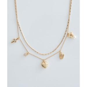 アースミュージックアンドエコロジー earth music&amp;ecology レター2連ネックレス （...