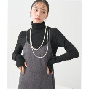 アースミュージックアンドエコロジー earth music&amp;ecology リブタートルネックプルオ...