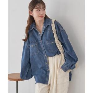 アースミュージックアンドエコロジー earth music&amp;ecology ウエスタンデニムシャツ ...