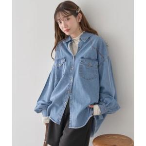 アースミュージックアンドエコロジー earth music&amp;ecology ウエスタンデニムシャツ ...