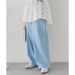 アースミュージックアンドエコロジー earth music&amp;ecology スタッズデニムパンツ （...