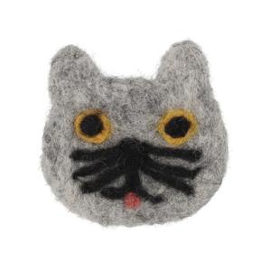 アースメイド EARTH MADE E7543 INU NEKO BROOCH （グレー）