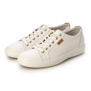 エコー ECCO メンズ 本革 スニーカー ソフト 7 （WHITE）｜locondo-shopping