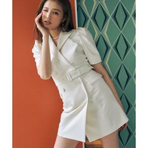 エイミーイストワール EIMY ISTOIRE GRACE JACKET MINI DRESS （IVORY）