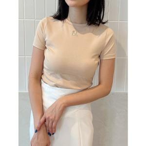 エイミーイストワール EIMY ISTOIRE EimyモチーフエンブロイダリーフィットTシャツ （...