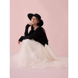 エイミーイストワール EIMY ISTOIRE カーブシルエットニットコンビチュールフレアワンピース （BLACK）