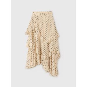 エイミーイストワール EIMY ISTOIRE ドットラッフルティアードスカート （IVORY）