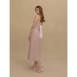 エイミーイストワール EIMY ISTOIRE BACK RIBBON KNIT DRESS （LIGHT PINK）