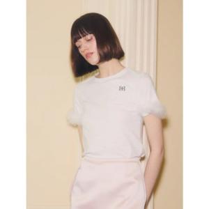 エイミーイストワール EIMY ISTOIRE FEATHER TEE （WHITE）